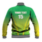 Custom Nigeria Cricket Baseball Jacket Go Yellow Greens - African Pride
