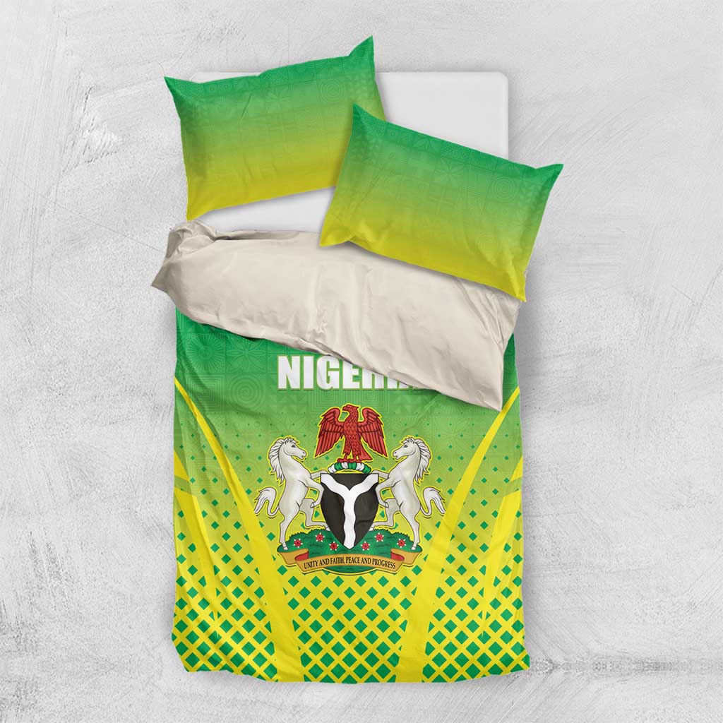 Nigeria Cricket Bedding Set Go Yellow Greens - African Pride