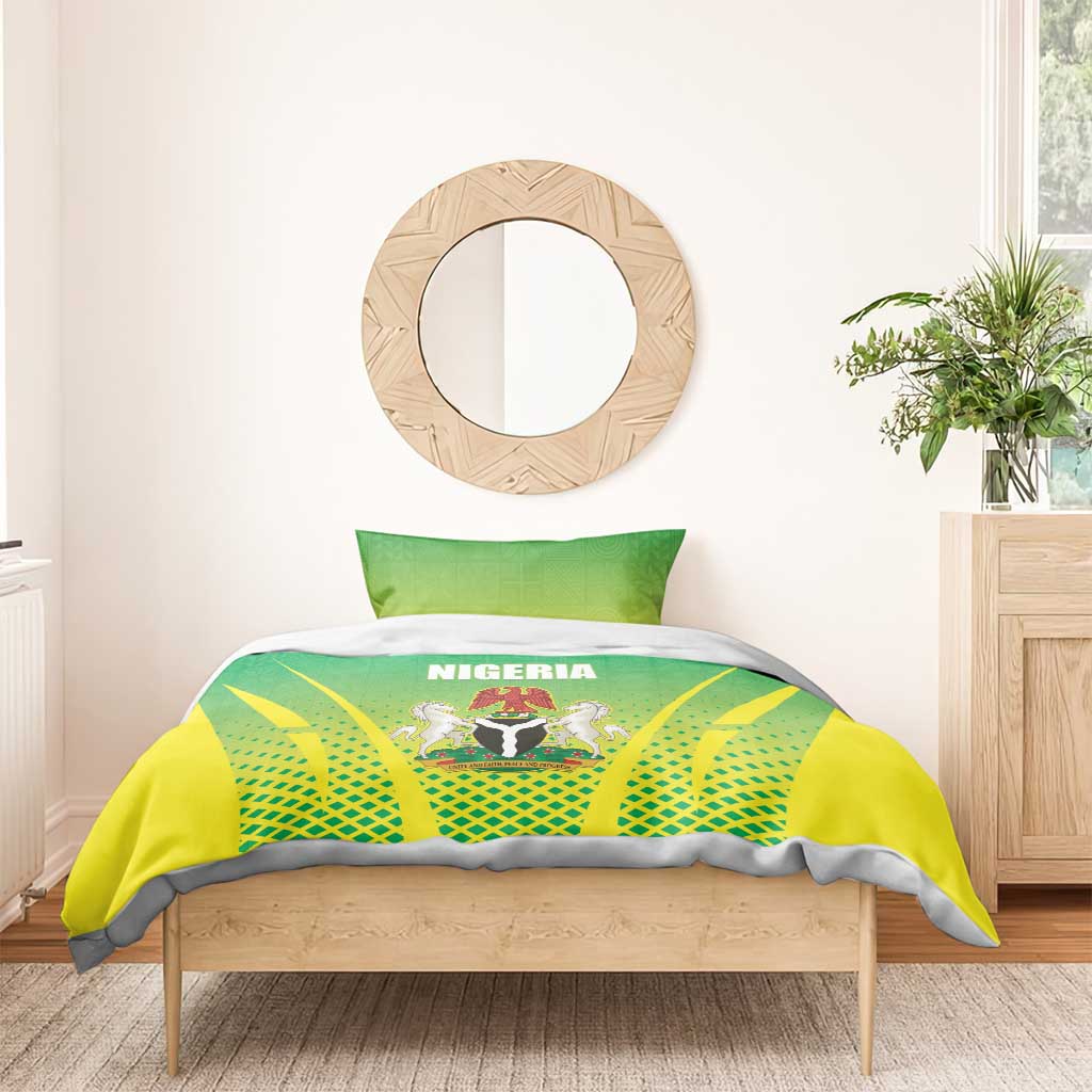 Nigeria Cricket Bedding Set Go Yellow Greens - African Pride