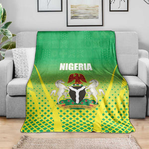 Nigeria Cricket Blanket Go Yellow Greens - African Pride