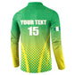 Custom Nigeria Cricket Button Sweatshirt Come On Yellow Greens