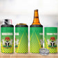 Custom Nigeria Cricket 4 in 1 Can Cooler Tumbler Go Yellow Greens - African Pride