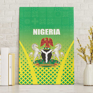 Nigeria Cricket Canvas Wall Art Go Yellow Greens - African Pride