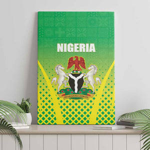 Nigeria Cricket Canvas Wall Art Go Yellow Greens - African Pride
