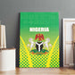 Nigeria Cricket Canvas Wall Art Go Yellow Greens - African Pride