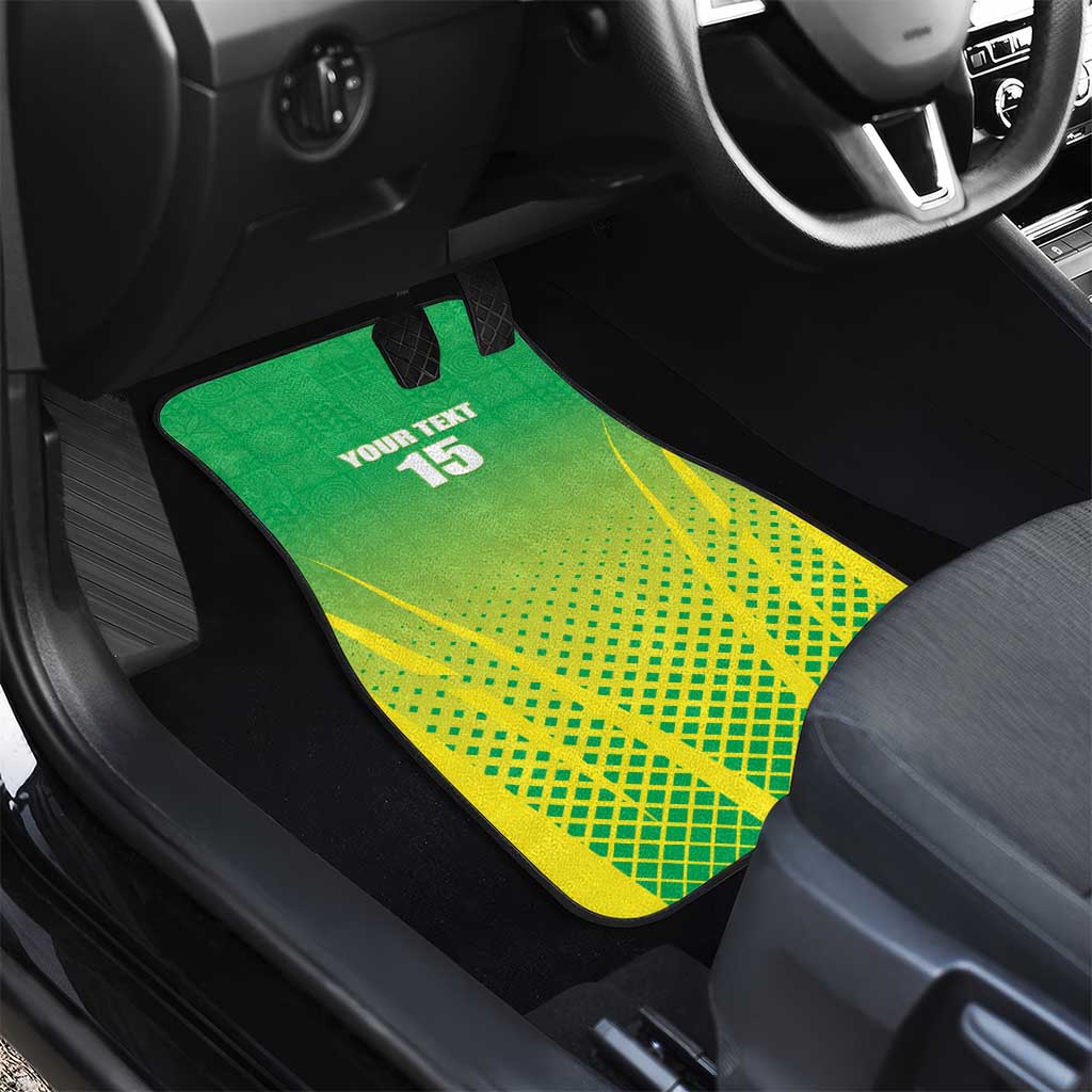 Nigeria Cricket Car Mats Go Yellow Greens - African Pride