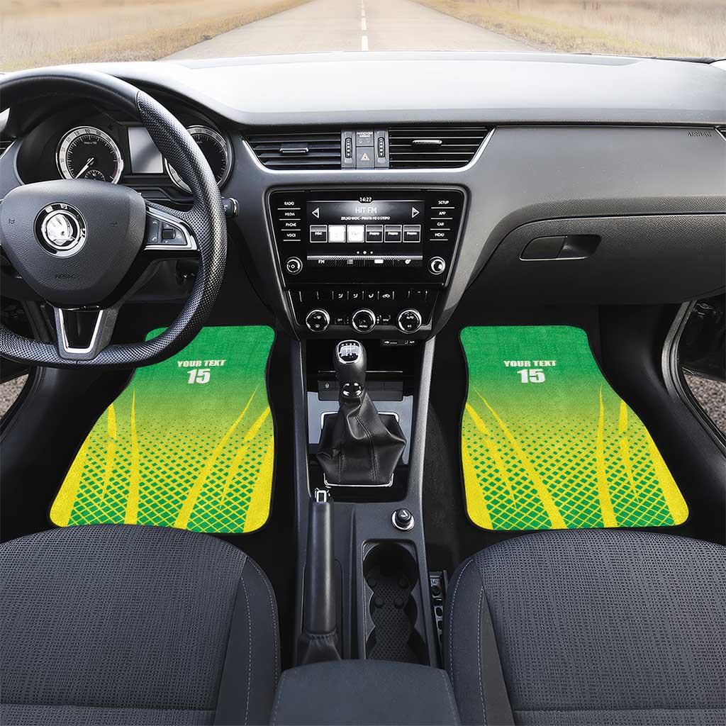 Nigeria Cricket Car Mats Go Yellow Greens - African Pride