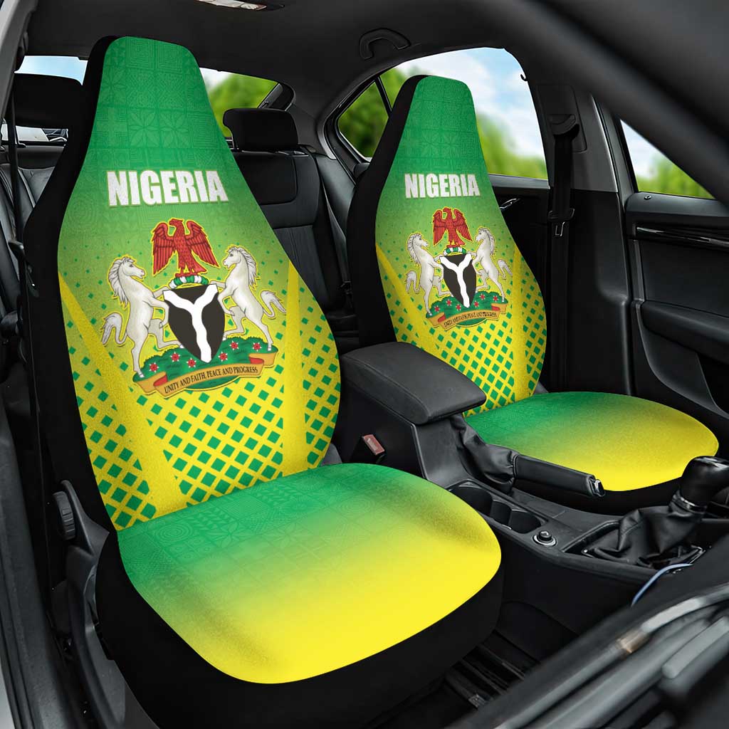 Nigeria Cricket Car Seat Cover Go Yellow Greens - African Pride