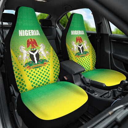 Nigeria Cricket Car Seat Cover Go Yellow Greens - African Pride
