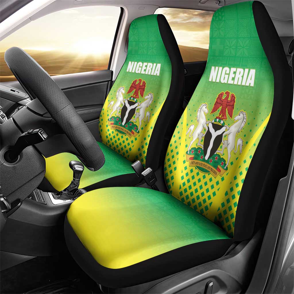 Nigeria Cricket Car Seat Cover Go Yellow Greens - African Pride