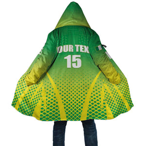 Custom Nigeria Cricket Cloak Come On Yellow Greens