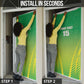 Custom Nigeria Cricket Door Cover Come On Yellow Greens
