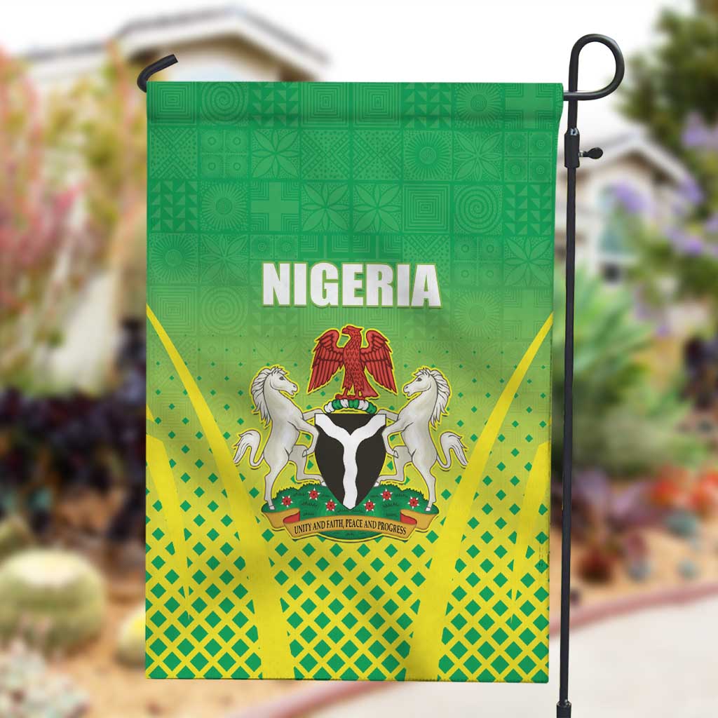 Nigeria Cricket Garden Flag Go Yellow Greens - African Pride