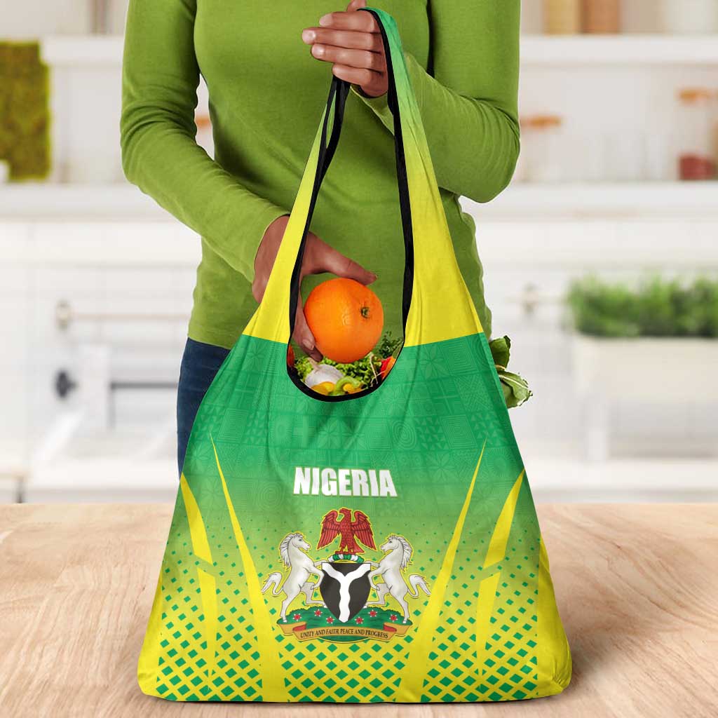 Nigeria Cricket Grocery Bag Go Yellow Greens - African Pride
