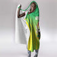 Nigeria Cricket Hooded Blanket Go Yellow Greens - African Pride