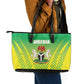 Nigeria Cricket Leather Tote Bag Go Yellow Greens - African Pride