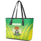 Nigeria Cricket Leather Tote Bag Go Yellow Greens - African Pride