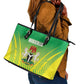 Nigeria Cricket Leather Tote Bag Go Yellow Greens - African Pride
