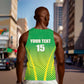Custom Nigeria Cricket Men Tank Top Go Yellow Greens - African Pride
