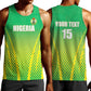 Custom Nigeria Cricket Men Tank Top Go Yellow Greens - African Pride