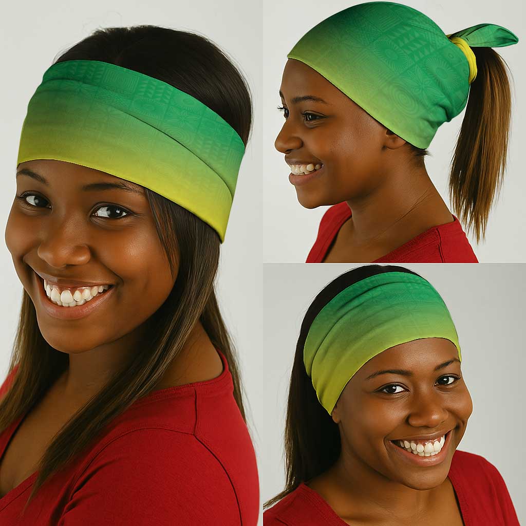 Nigeria Cricket Neck Gaiter Go Yellow Greens - African Pride