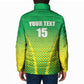 Custom Nigeria Cricket Padded Jacket Come On Yellow Greens