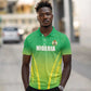 Custom Nigeria Cricket Polo Shirt Go Yellow Greens - African Pride