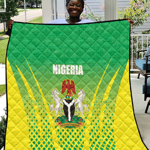 Nigeria Cricket Quilt Go Yellow Greens - African Pride