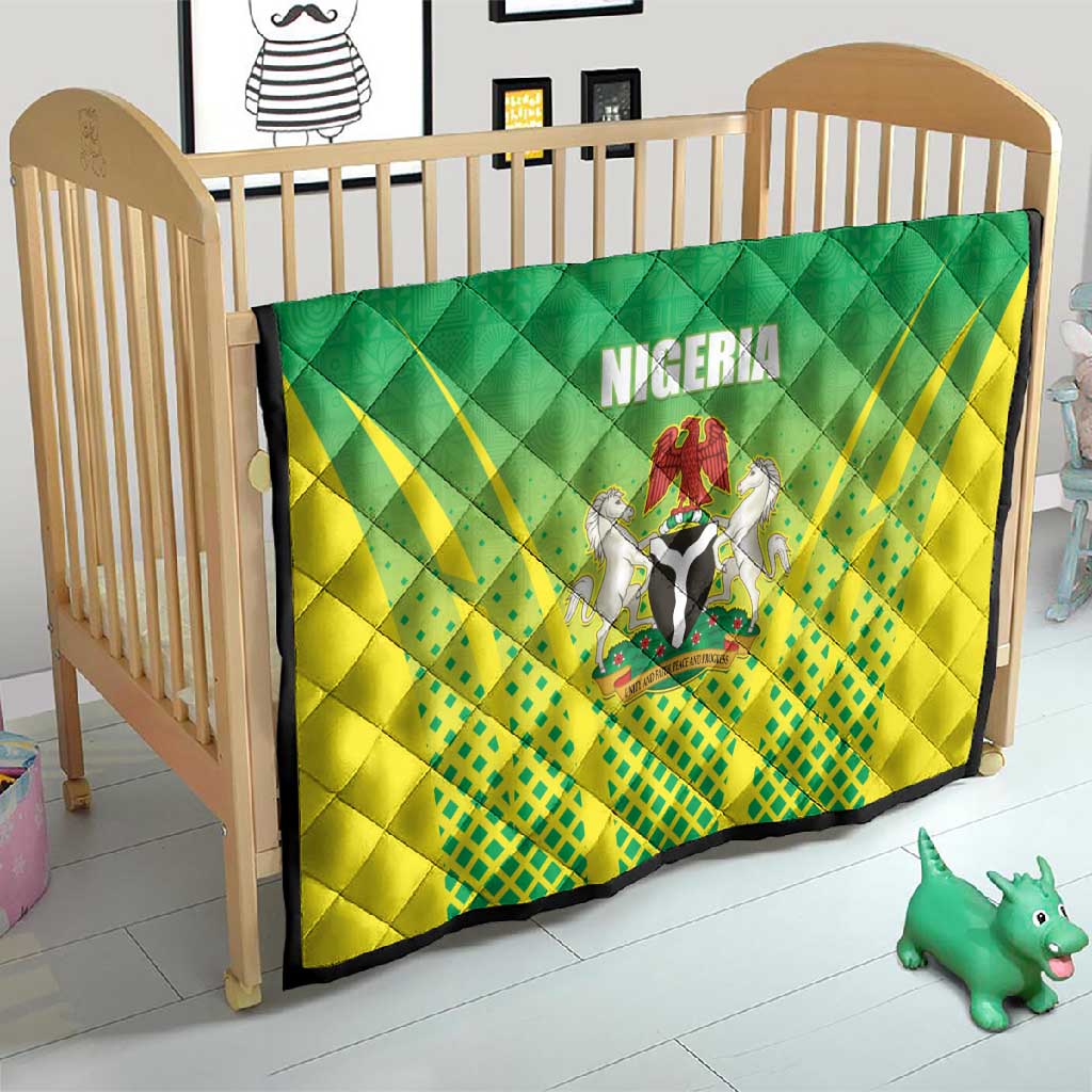 Nigeria Cricket Quilt Go Yellow Greens - African Pride