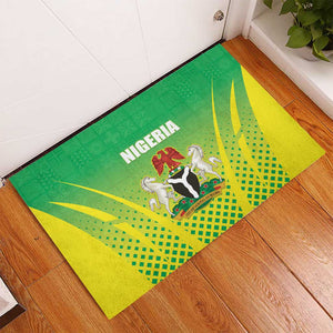 Nigeria Cricket Rubber Doormat Go Yellow Greens - African Pride