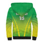 Custom Nigeria Cricket Sherpa Hoodie Go Yellow Greens - African Pride
