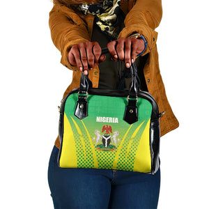 Nigeria Cricket Shoulder Handbag Go Yellow Greens - African Pride