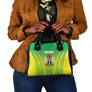 Nigeria Cricket Shoulder Handbag Go Yellow Greens - African Pride