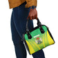 Nigeria Cricket Shoulder Handbag Go Yellow Greens - African Pride