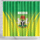 Nigeria Cricket Shower Curtain Go Yellow Greens - African Pride