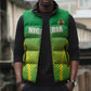 Custom Nigeria Cricket Sleeveless Puffer Jacket Come On Yellow Greens