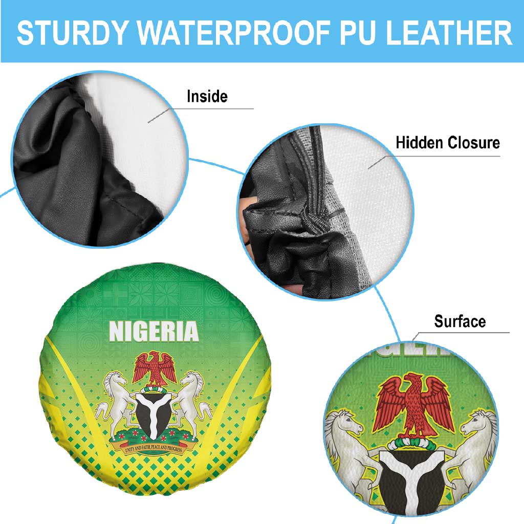 Nigeria Cricket Spare Tire Cover Go Yellow Greens - African Pride