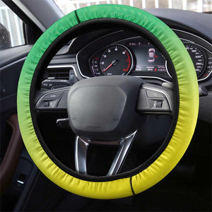 Nigeria Cricket Steering Wheel Cover Go Yellow Greens - African Pride