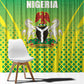 Nigeria Cricket Window Curtain Go Yellow Greens - African Pride