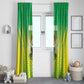 Nigeria Cricket Window Curtain Go Yellow Greens - African Pride