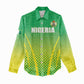 Custom Nigeria Cricket Women Casual Shirt Go Yellow Greens - African Pride