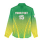 Custom Nigeria Cricket Women Casual Shirt Go Yellow Greens - African Pride