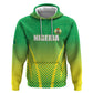 Custom Nigeria Cricket Zip Hoodie Go Yellow Greens - African Pride