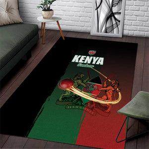Kenya Cricket Area Rug Come On Simbas - African Pride