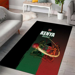 Kenya Cricket Area Rug Come On Simbas - African Pride