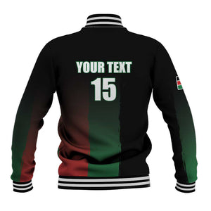Custom Kenya Cricket Baseball Jacket Come On Simbas - African Pride
