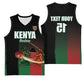 Custom Kenya Cricket Basketball Jersey Come On Simbas - African Pride