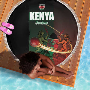Kenya Cricket Beach Blanket Come On Simbas - African Pride