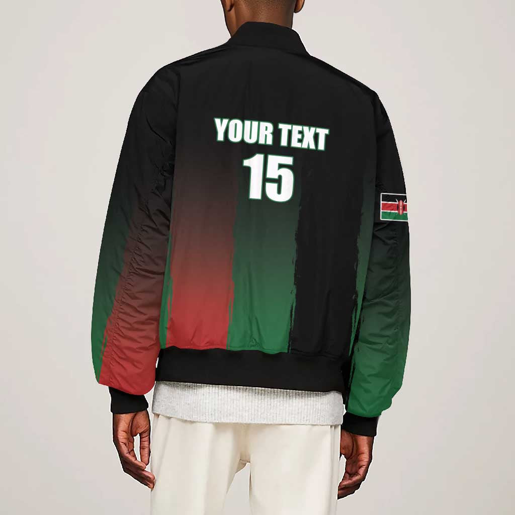 Custom Kenya Cricket Bomber Jacket Come On Simbas - African Pride