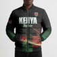 Custom Kenya Cricket Bomber Puffer Jacket Go Simbas Go